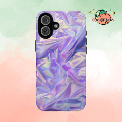 Purple Pastel Hologram Dual Layer Phone Case