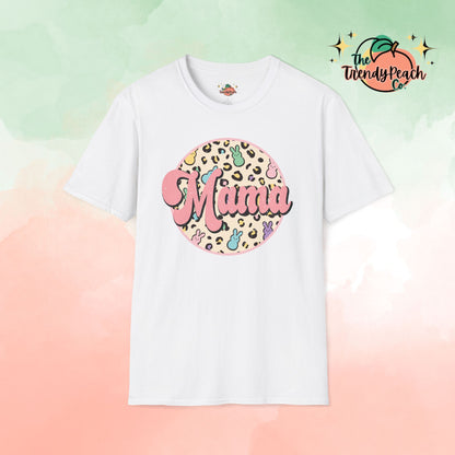 Leopard & Peeps Mama Easter Graphic Tee