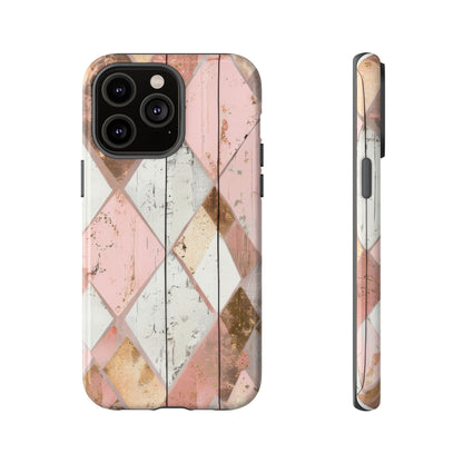 Rustic Gold And Pink Dual Layer Phone Case