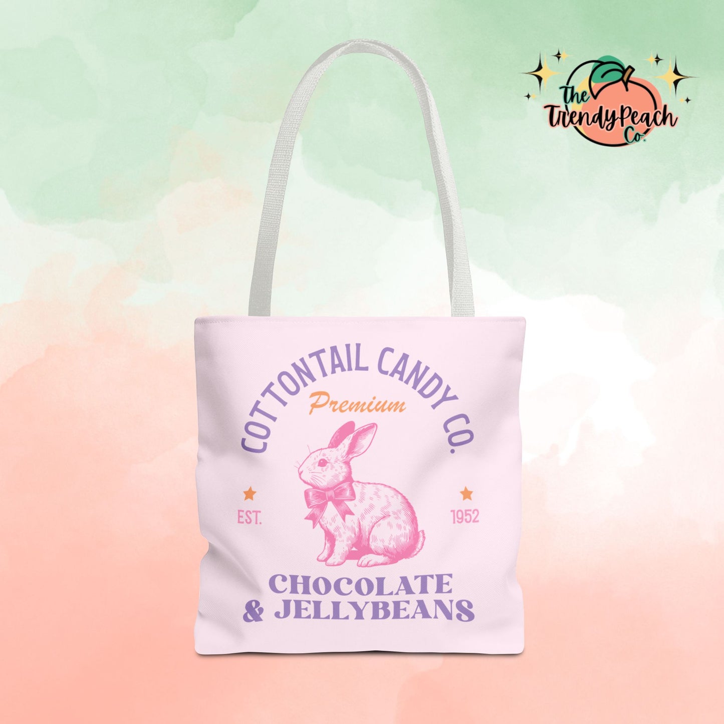 Cottontail Candy Co. Bunny Easter Tote Bag