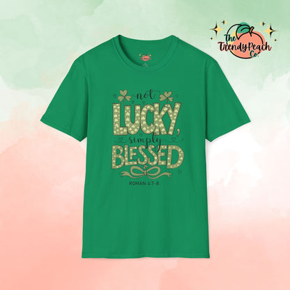 Not Lucky, Simply Blessed St. Patrick's Day Graphic Tee