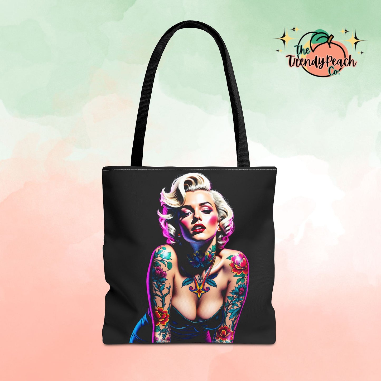 Tattoo Monroe Pop Culture Tote Bag