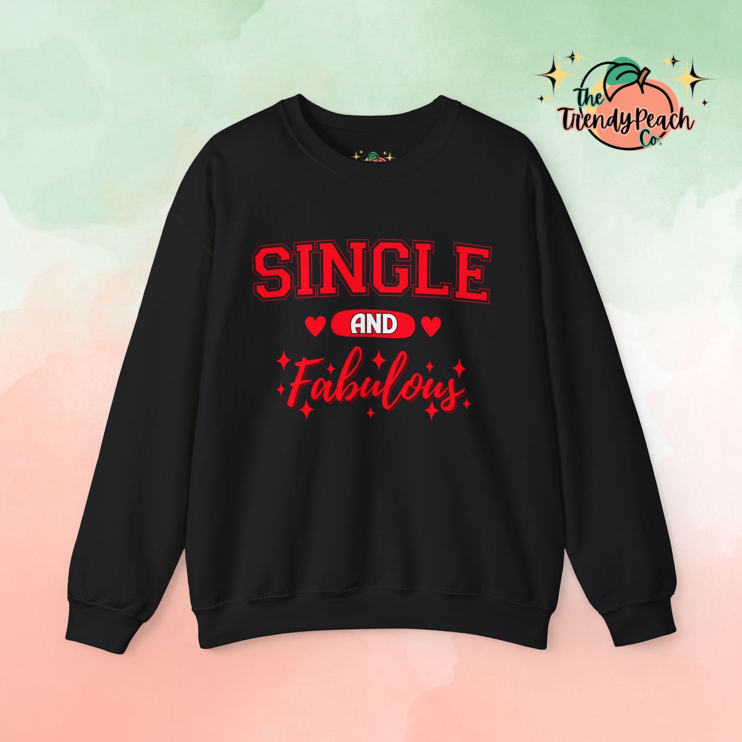 Red Single & Fabulous Graphic Crewneck Sweatshirt