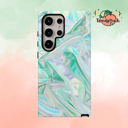 Blue Pastel Hologram Dual Layer Phone Case