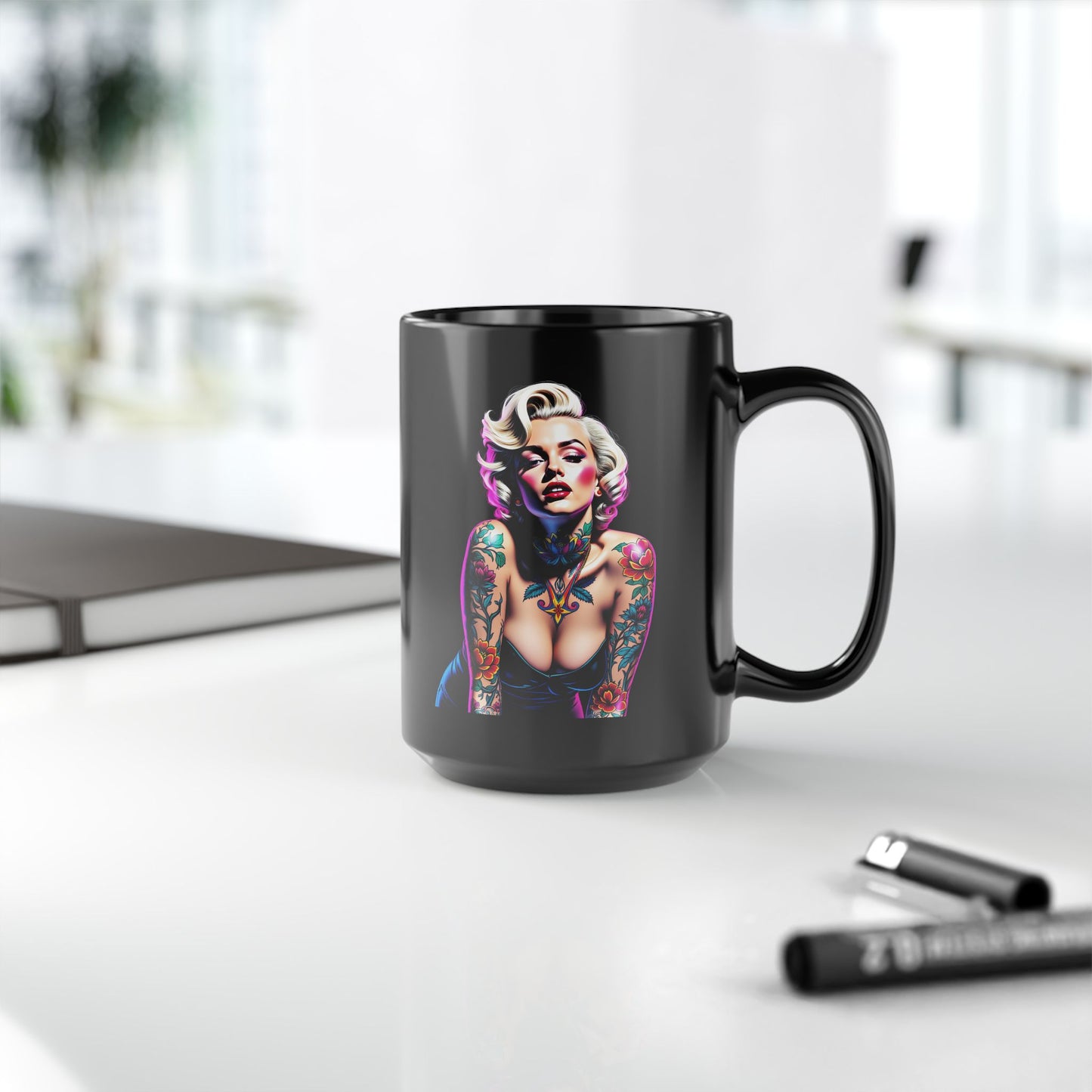 Tatted Monroe Ceramic Mug