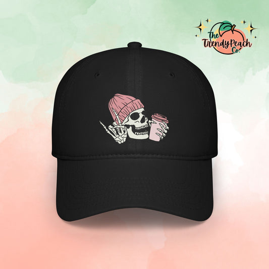 Skeleton Coffee Baseball Cap