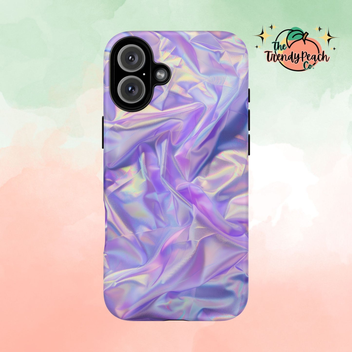 Purple Pastel Hologram Dual Layer Phone Case