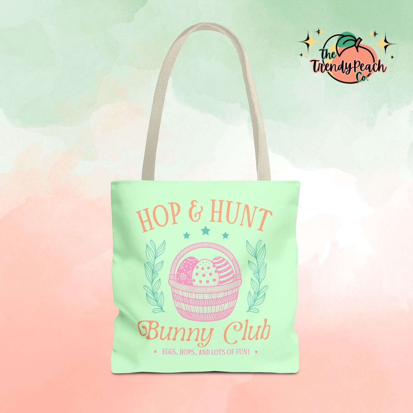 Hop & Hunt Bunny Club Easter Tote Bag