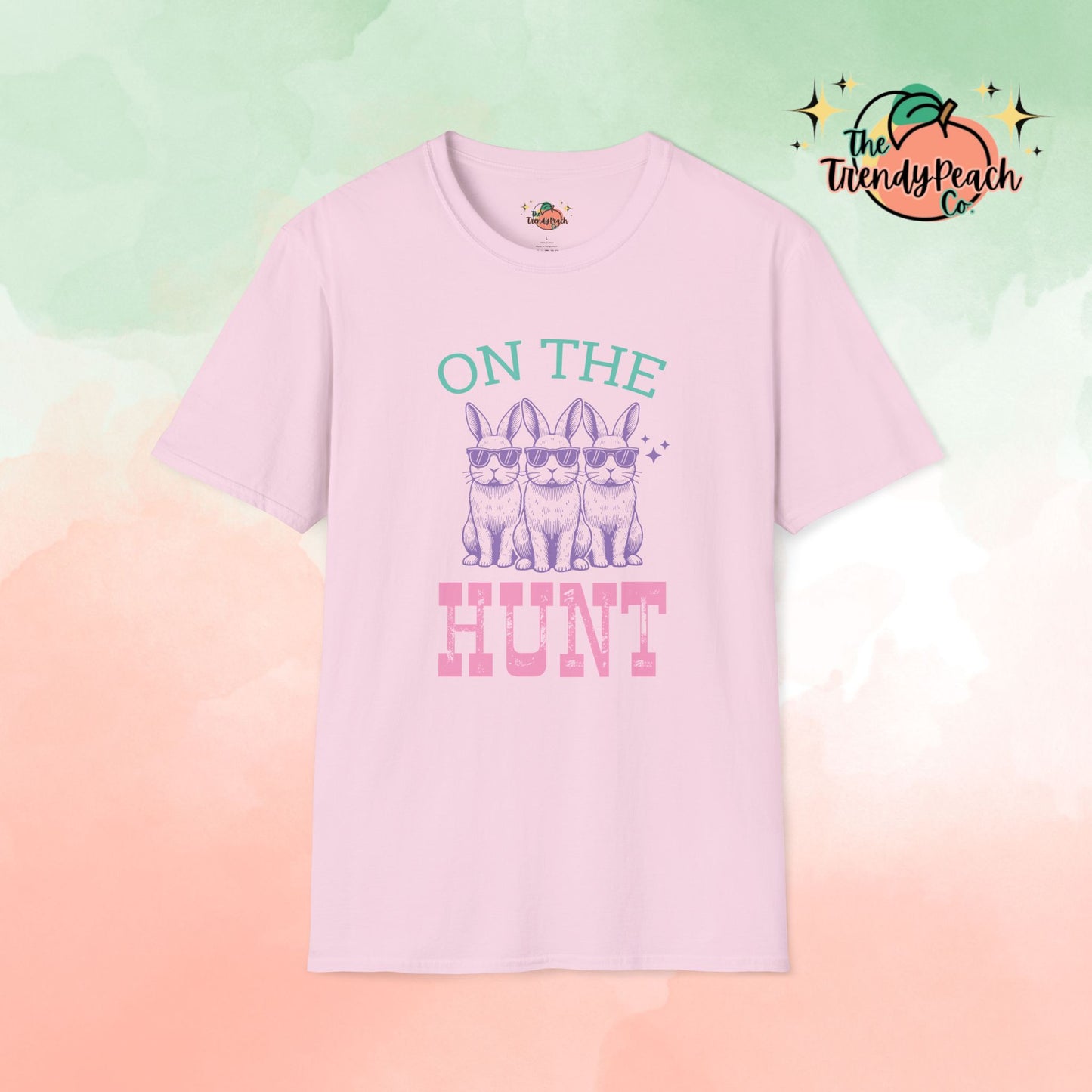 On The Hunt Cool Bunny Easter Graphic Tee