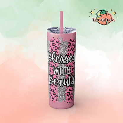 Blessed with Beauty 20z Tumbler with Straw