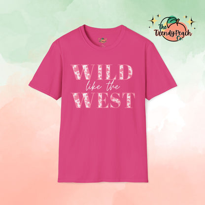 Wild Like The West Cow Print Graphic Tee