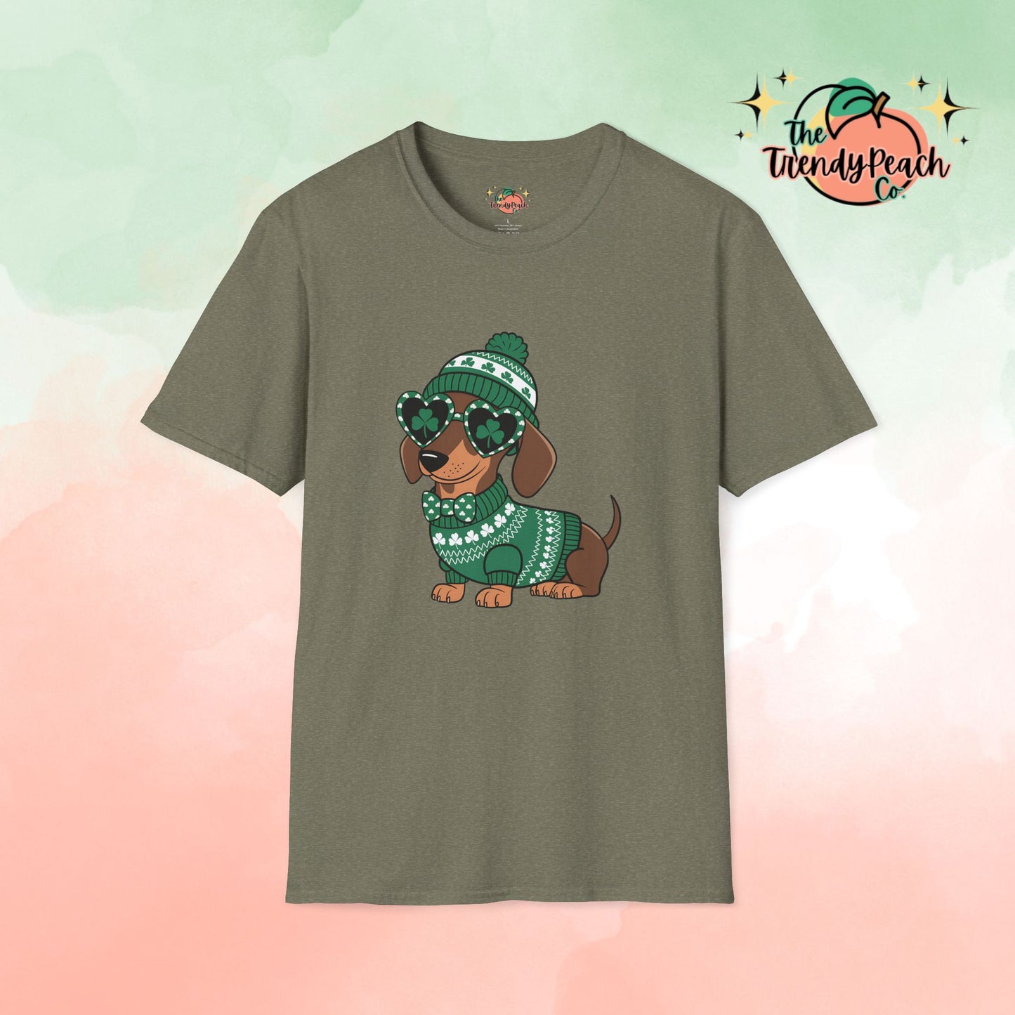 Lucky Dachshund St. Patrick's Day Graphic Tee