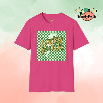 Checkered Lucky B*tch St. Patrick's Day Graphic Tee