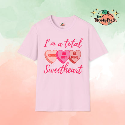 Total Sweetheart Candy Valentines Day Graphic Tee