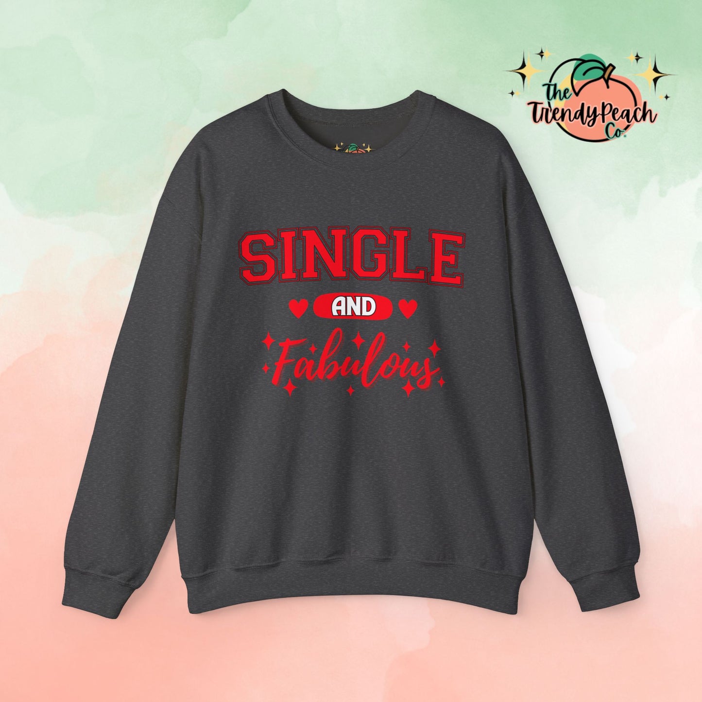 Red Single & Fabulous Graphic Crewneck Sweatshirt