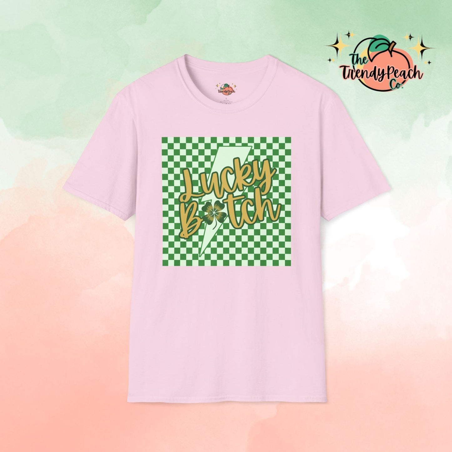 Checkered Lucky B*tch St. Patrick's Day Graphic Tee