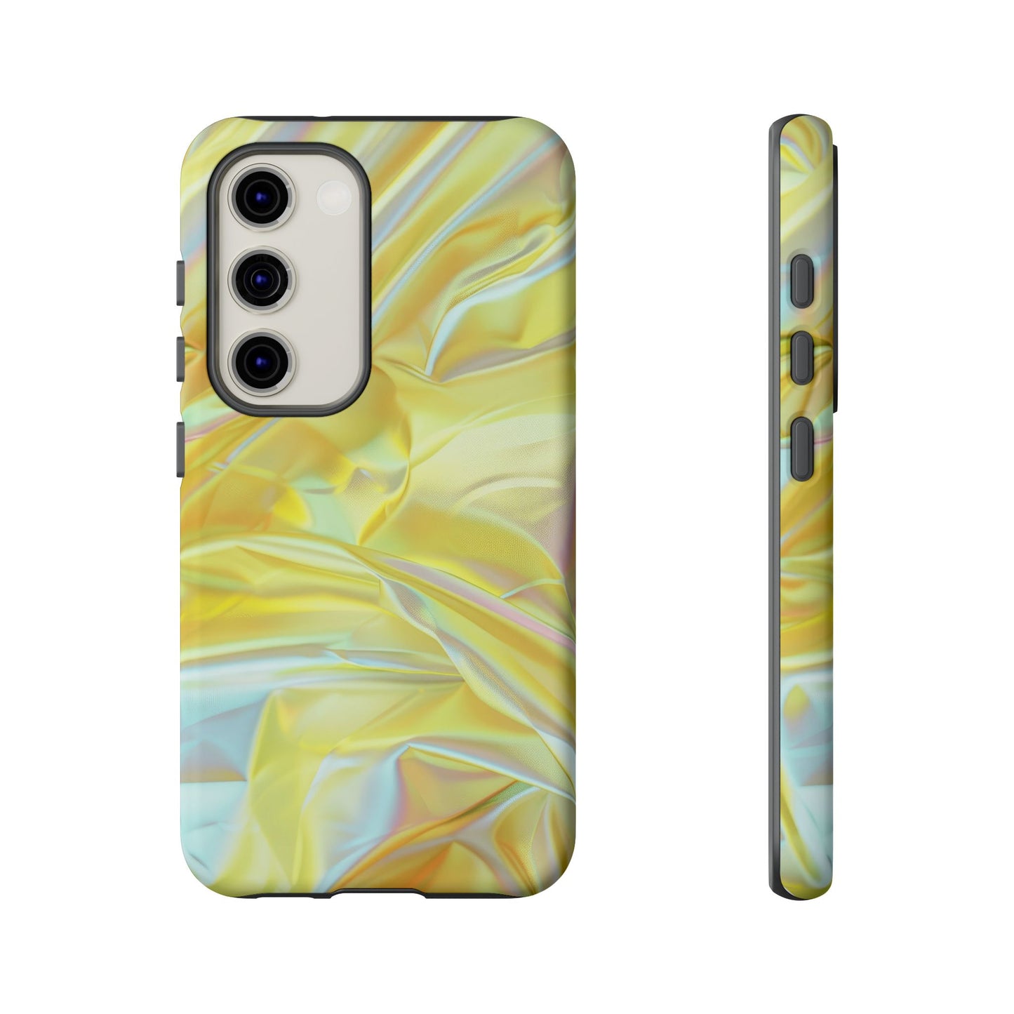 Yellow Pastel Hologram Dual Layer Phone Case