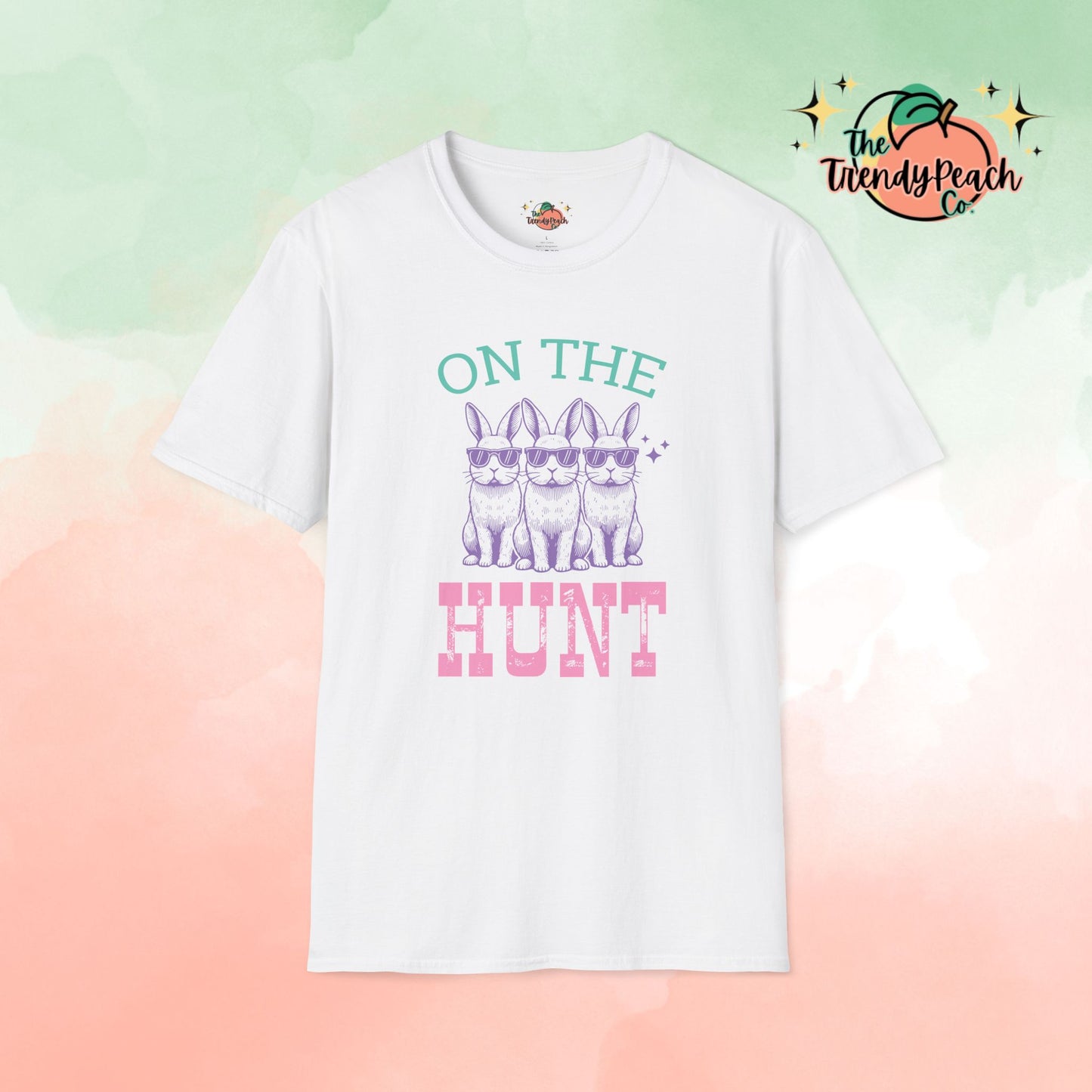 On The Hunt Cool Bunny Easter Graphic Tee