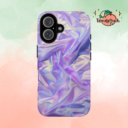 Purple Pastel Hologram Dual Layer Phone Case