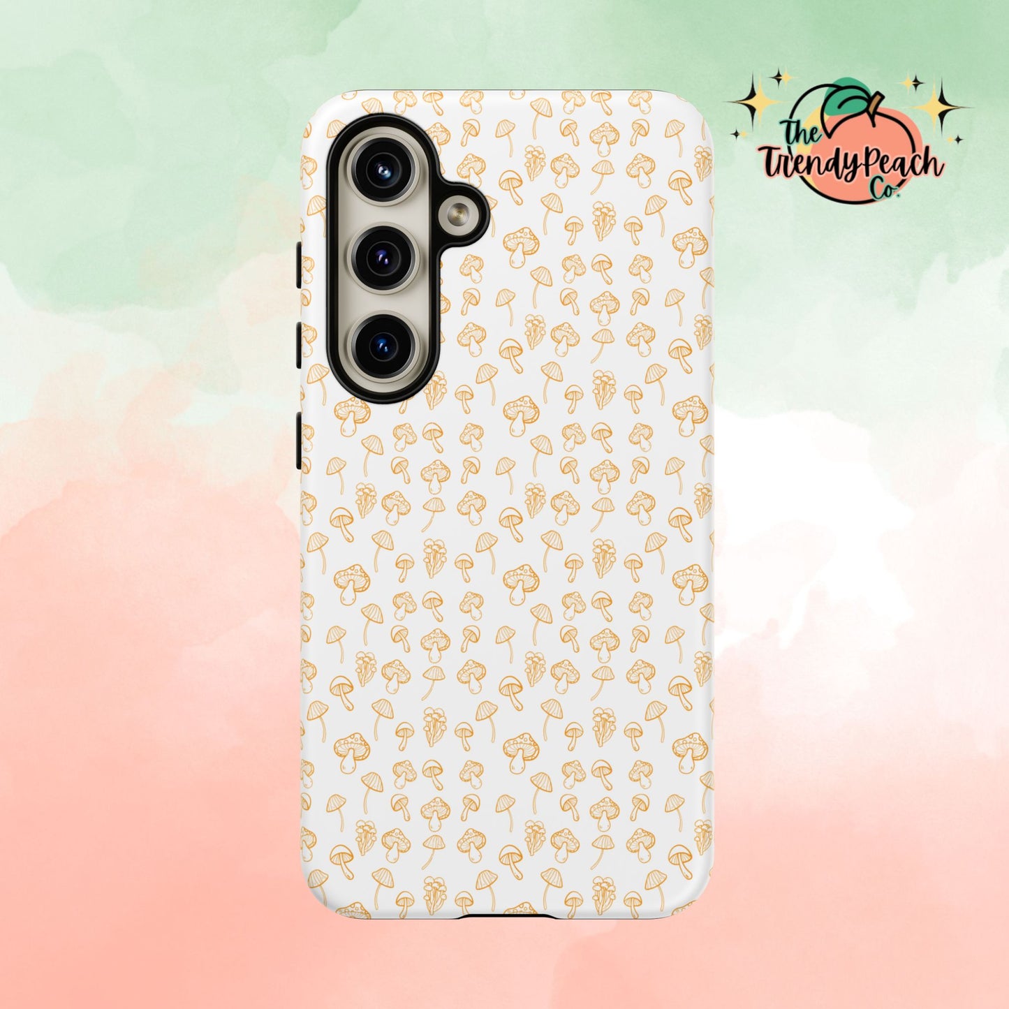 Orange Mushroom Variety Dual Layer Phone Case