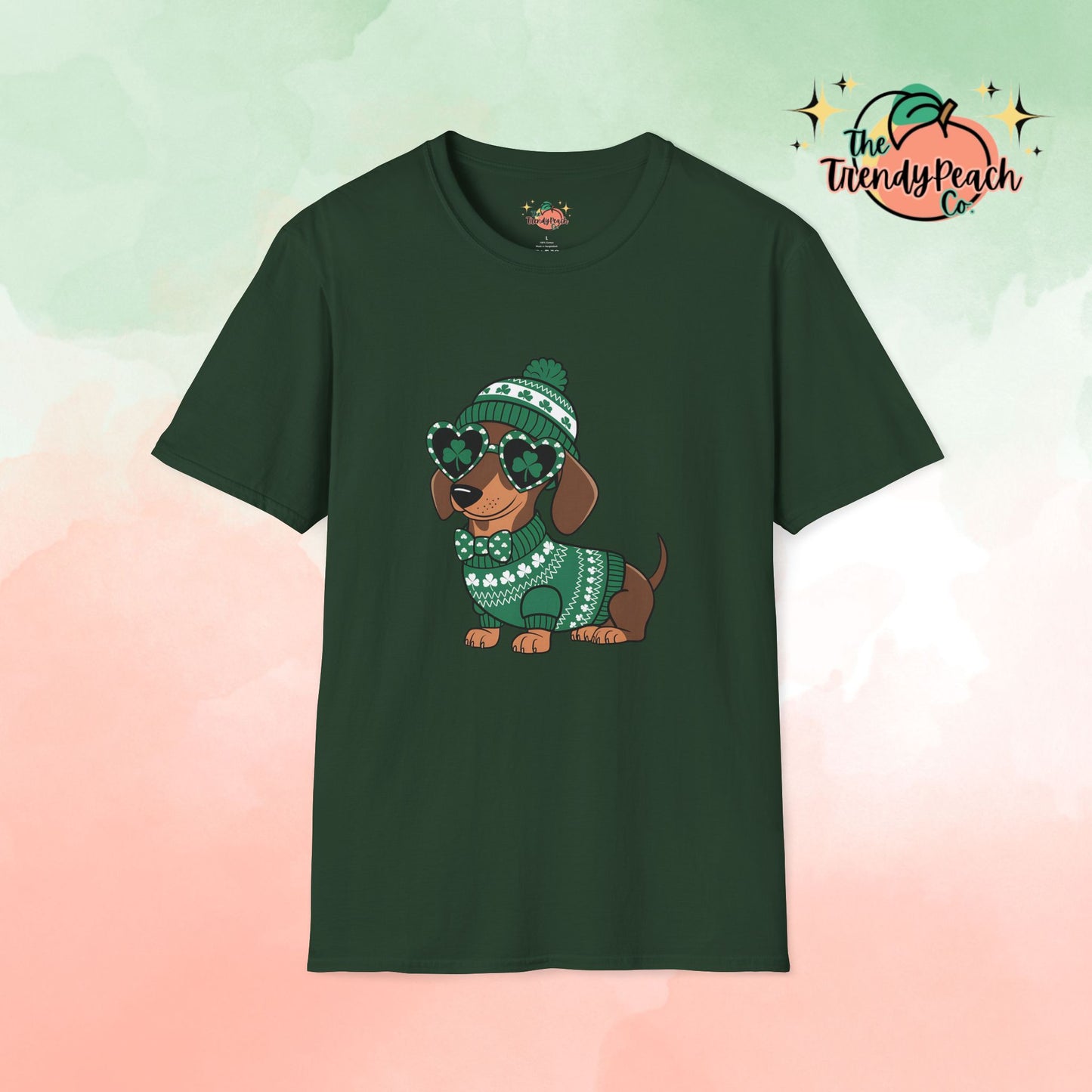 Lucky Dachshund St. Patrick's Day Graphic Tee