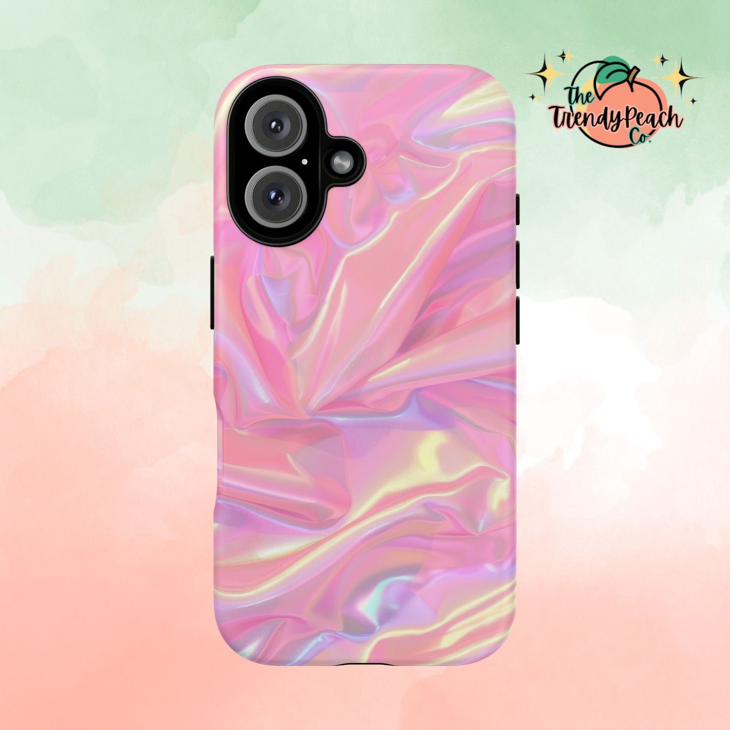 Pink Pastel Hologram Dual Layer Phone Case