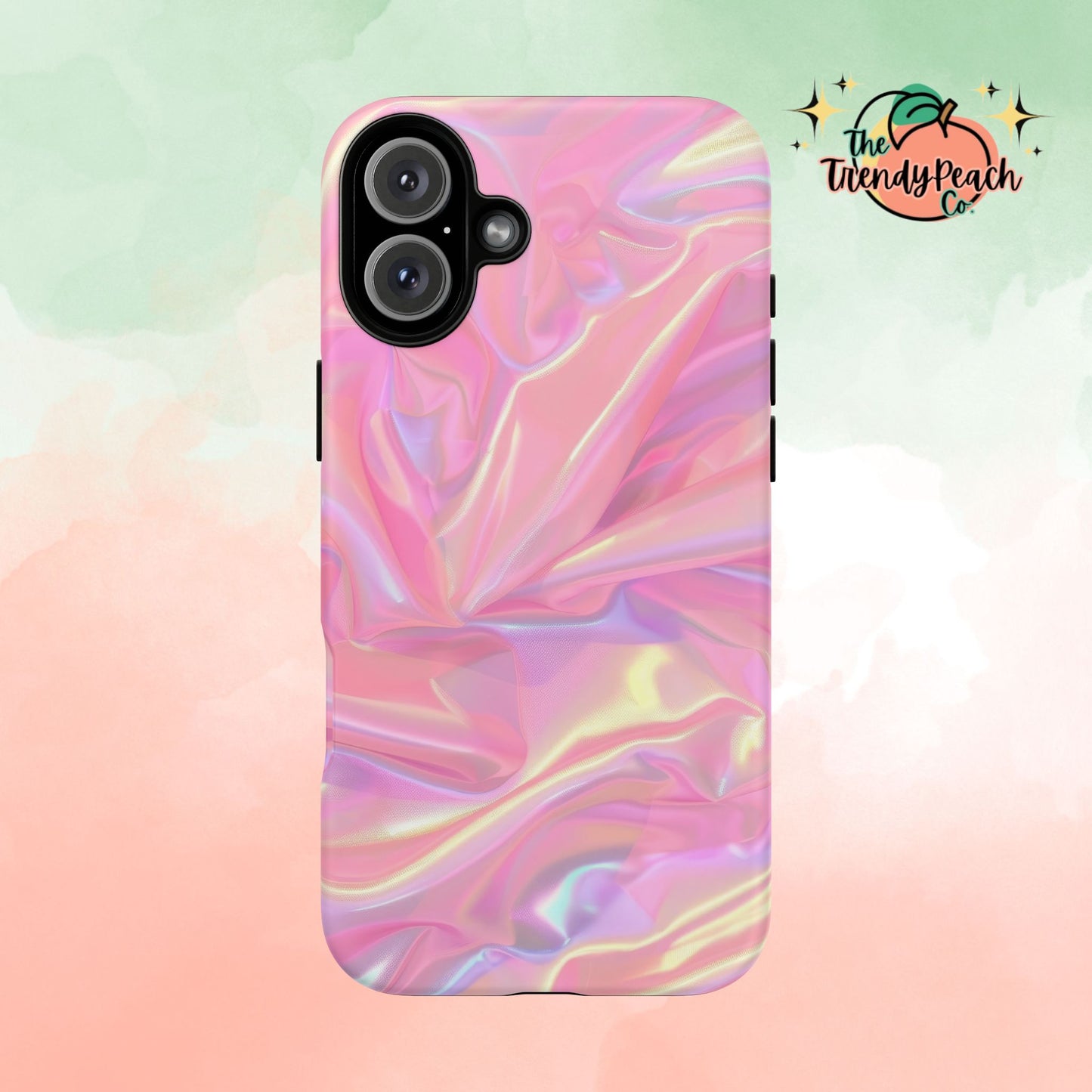 Pink Pastel Hologram Dual Layer Phone Case