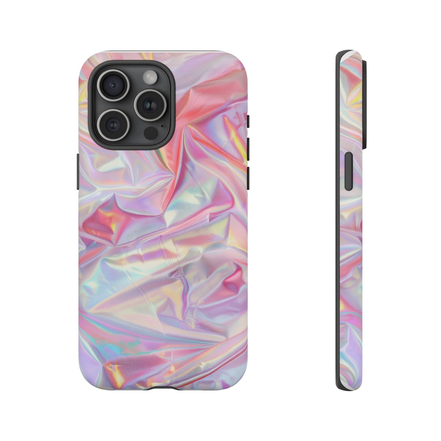 Multicolor Pastel Hologram Dual Layer Phone Case