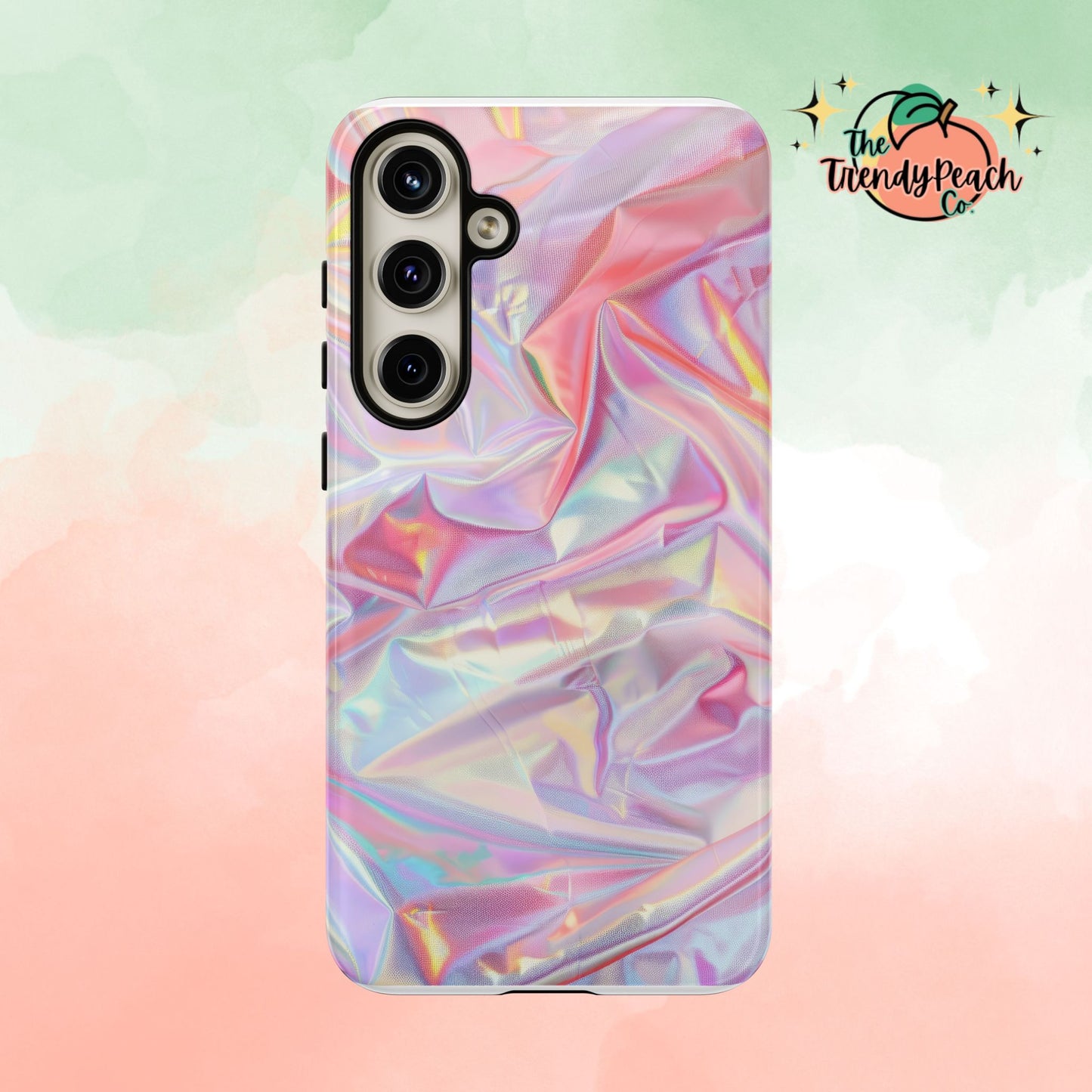 Multicolor Pastel Hologram Dual Layer Phone Case