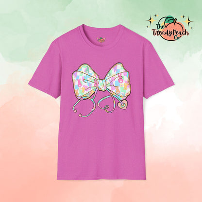 Nurse Peeps Bow- Themed Easter Graphic Tee