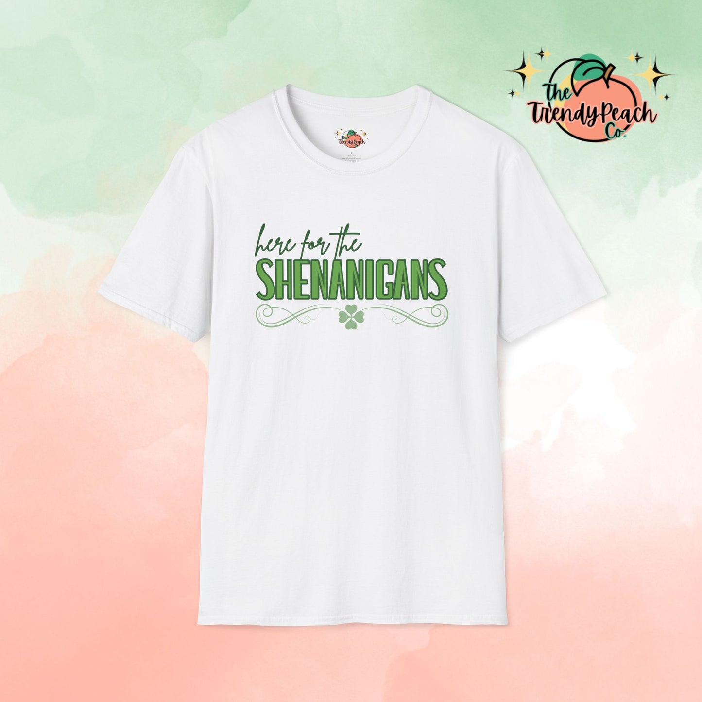 Here For The Shenanigans St. Patrick's Day Graphic Tee