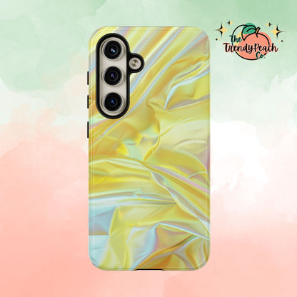 Yellow Pastel Hologram Dual Layer Phone Case