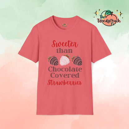 Valentine's Day Chocolate Covered Strawberry Graphic Tee