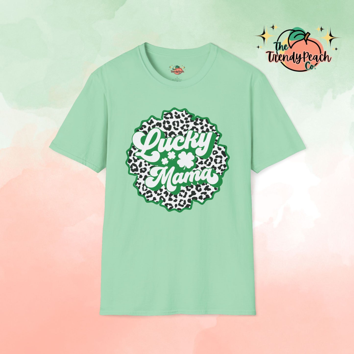 Leopard Lucky Mama St. Patrick's Day Graphic Tee