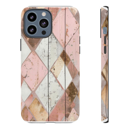 Rustic Gold And Pink Dual Layer Phone Case