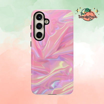 Pink Pastel Hologram Dual Layer Phone Case