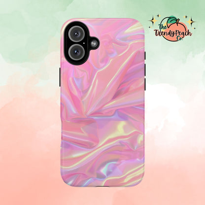 Pink Pastel Hologram Dual Layer Phone Case