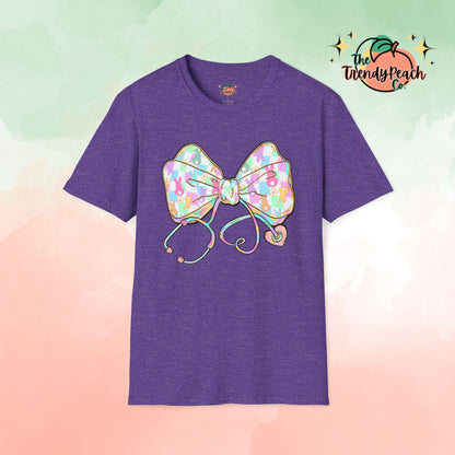 Nurse Peeps Bow- Themed Easter Graphic Tee