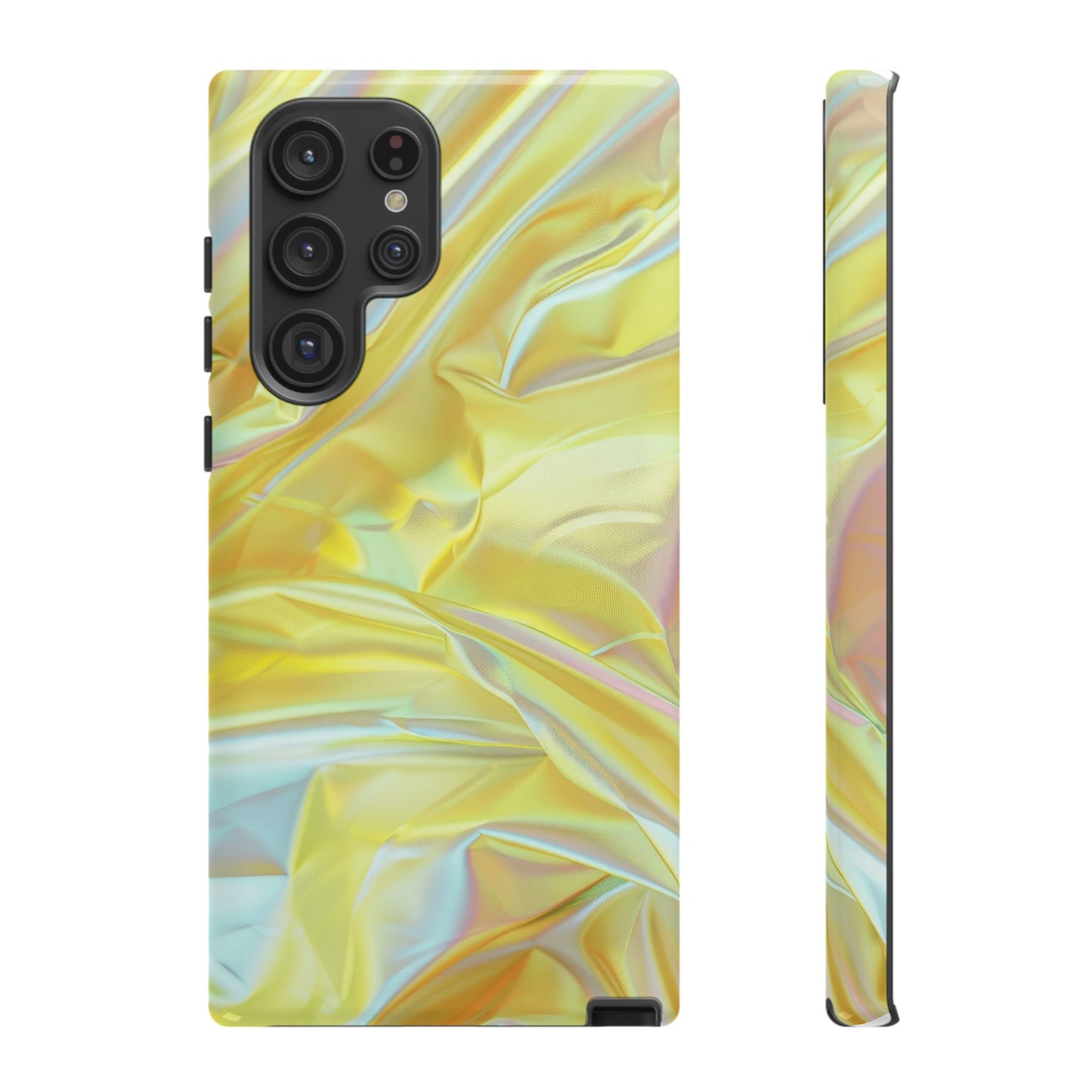 Yellow Pastel Hologram Dual Layer Phone Case