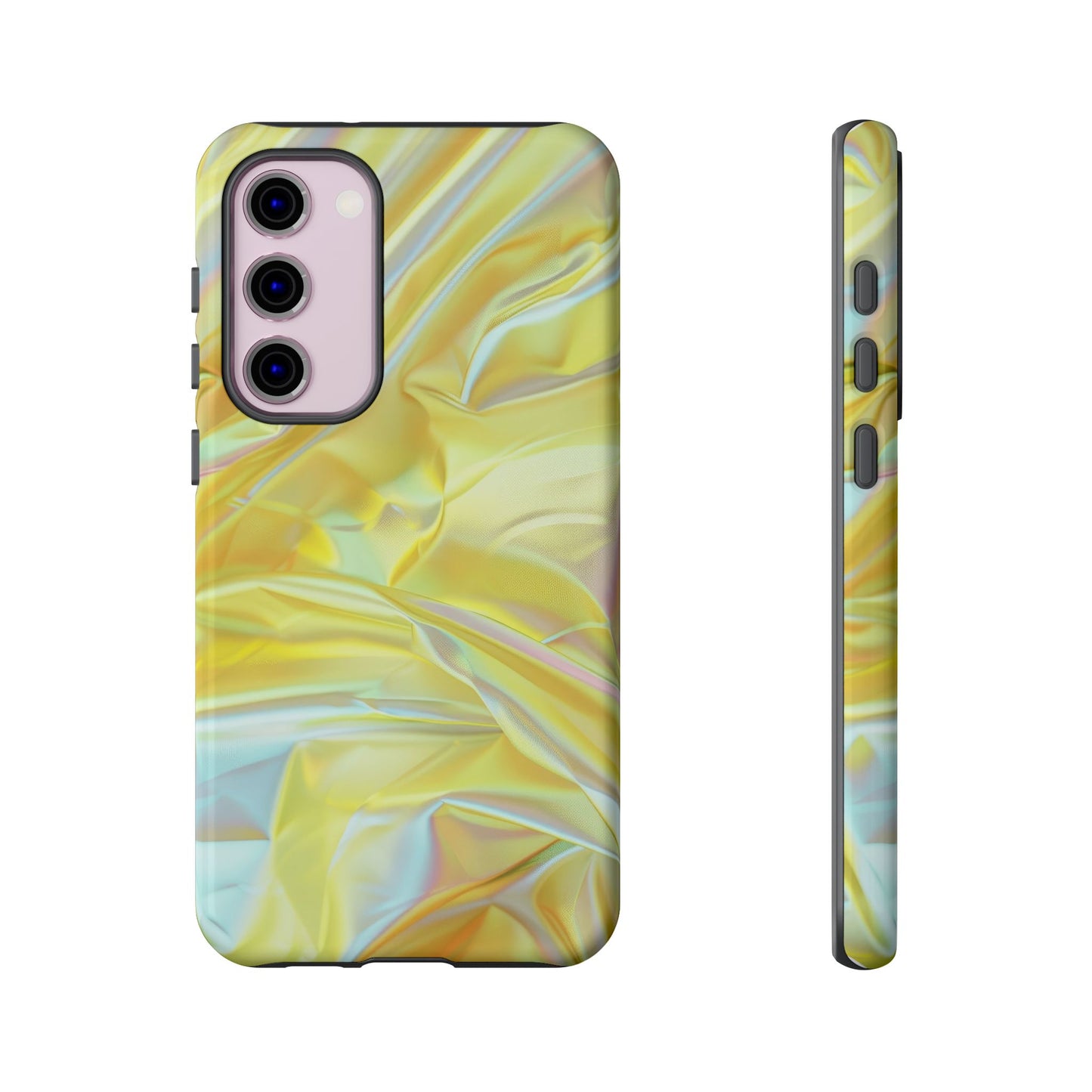 Yellow Pastel Hologram Dual Layer Phone Case