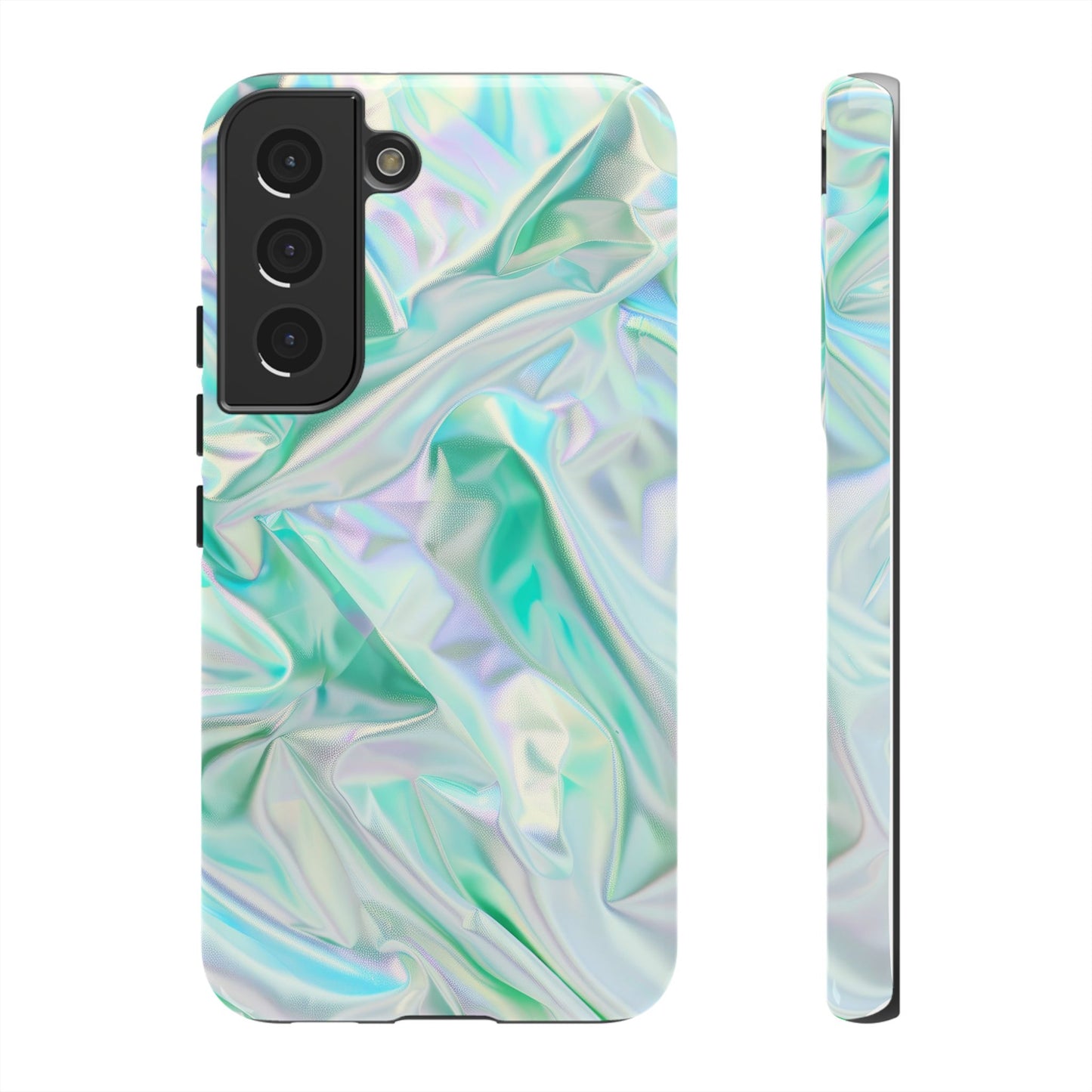 Blue Pastel Hologram Dual Layer Phone Case