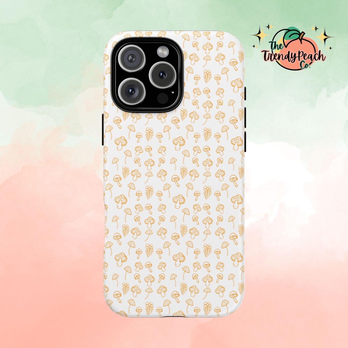 Orange Mushroom Variety Dual Layer Phone Case