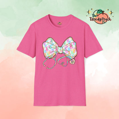 Nurse Peeps Bow- Themed Easter Graphic Tee