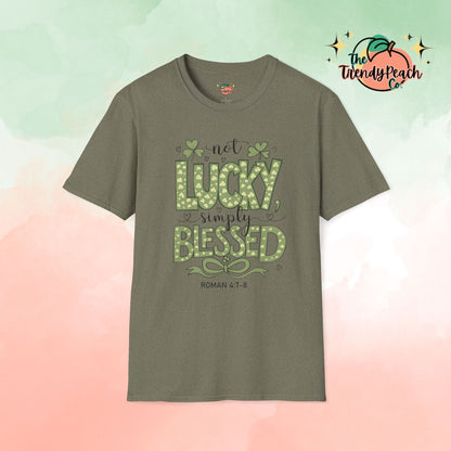 Not Lucky, Simply Blessed St. Patrick's Day Graphic Tee