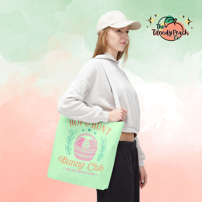 Hop & Hunt Bunny Club Easter Tote Bag