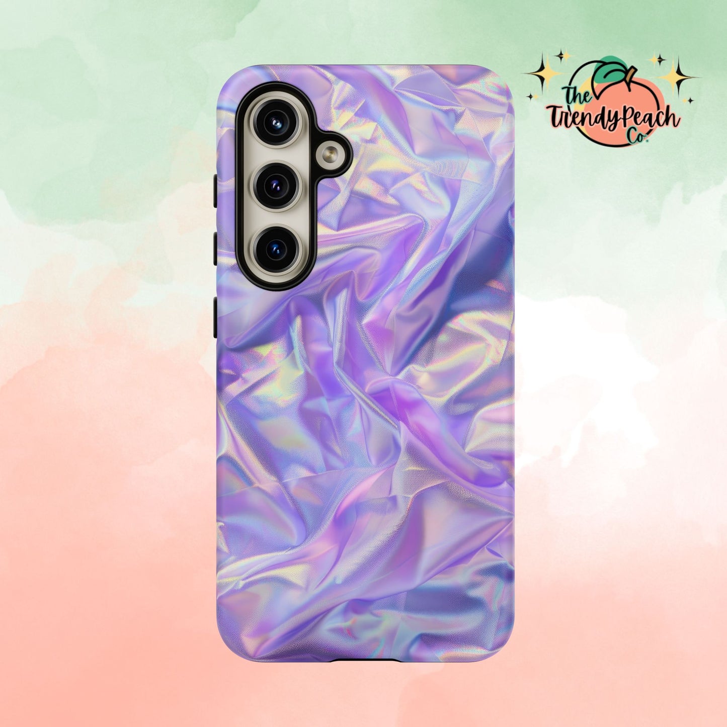 Purple Pastel Hologram Dual Layer Phone Case