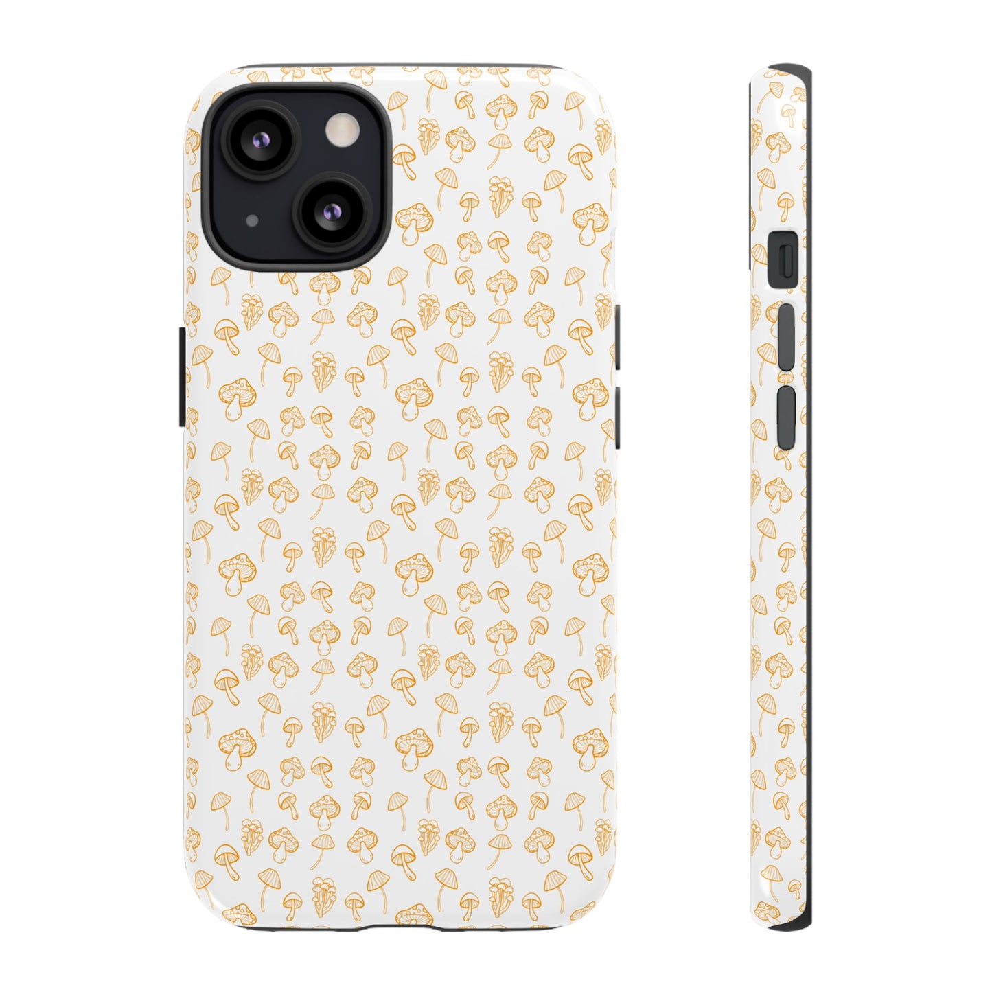 Orange Mushroom Variety Dual Layer Phone Case