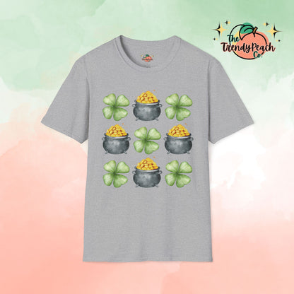 Shamrocks & Pots of Gold St. Patrick's Day Graphic Tee