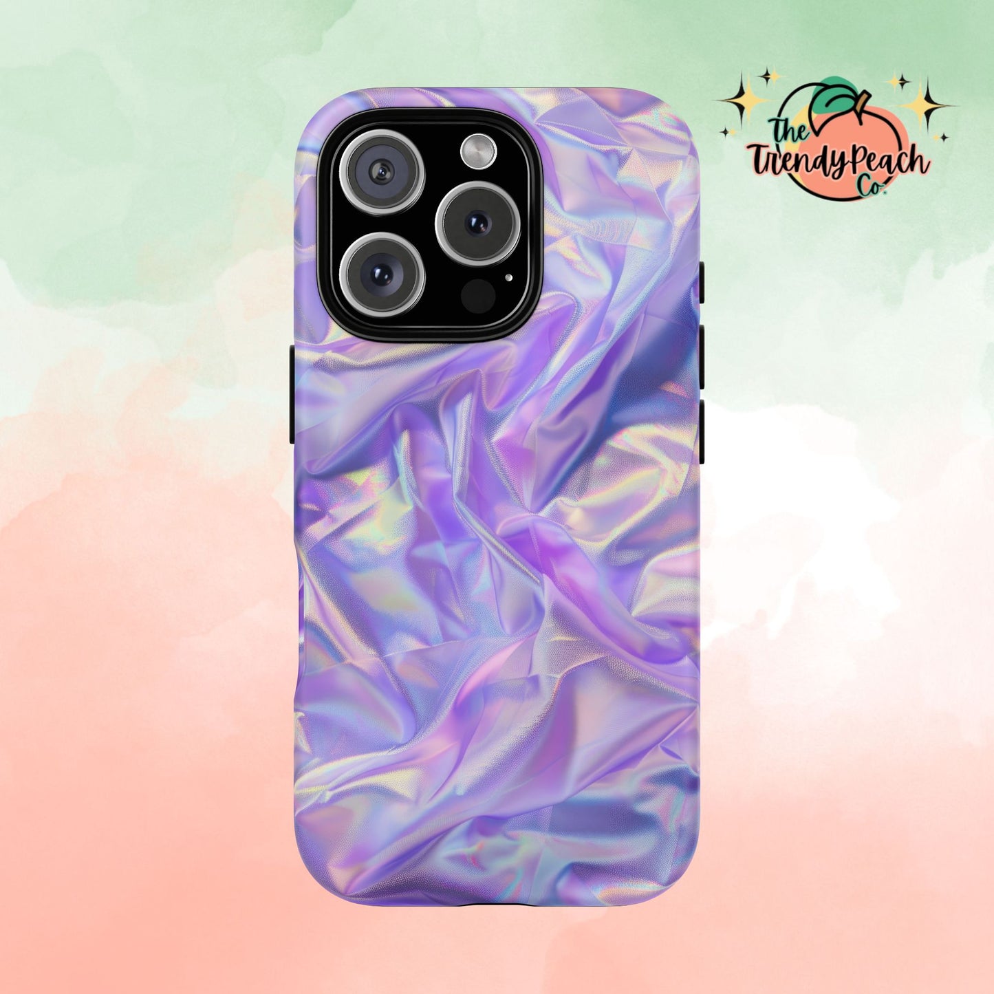 Purple Pastel Hologram Dual Layer Phone Case