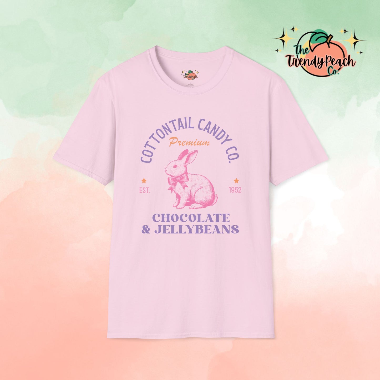 Cottontail Candy Co. Chocolates & Jellybeans Easter Graphic Tee